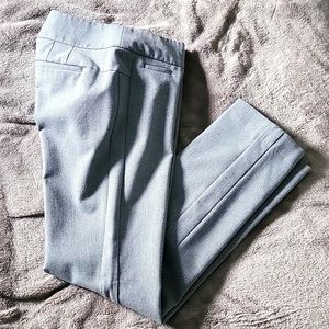 LOFT - Light Grey Julie Straight Pant - 00 Petite